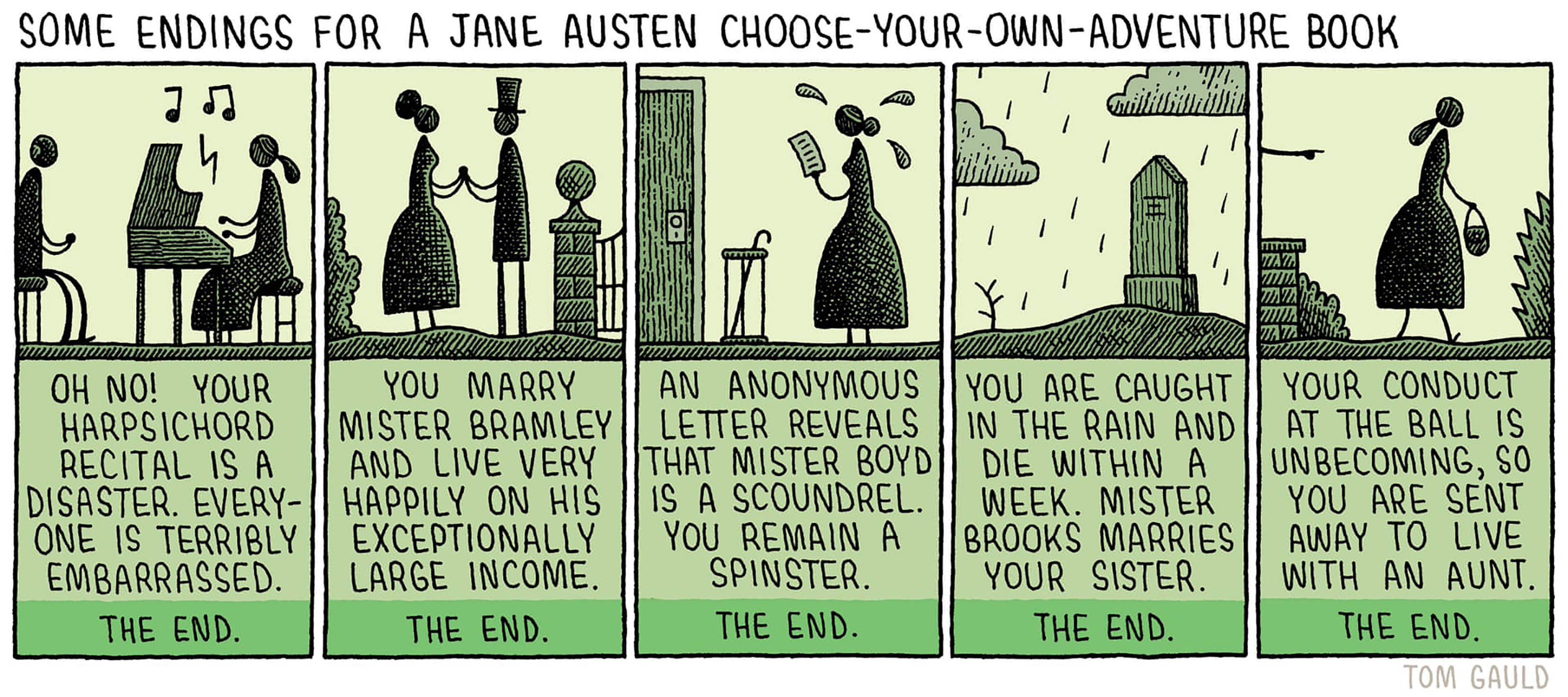 Jane Austen cartoons Tom Gauld