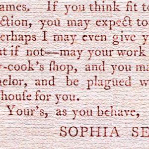 Sophia Sentiment, carta