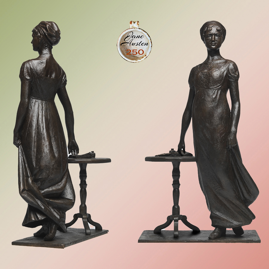 Estátua de Jane Austen na Catedral de Winchester