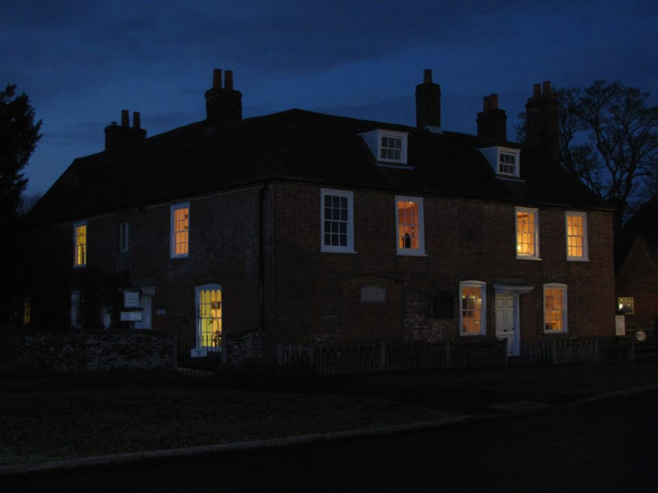 Casa de Jane Austen à noitinha 