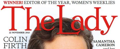 Colin Firth, The Lady Magazine